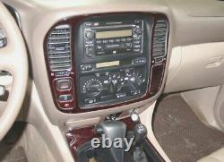 For Toyota Land Cruiser 1998 2002 Burl-wood Dash Trim Kit Interior 19 Pcs