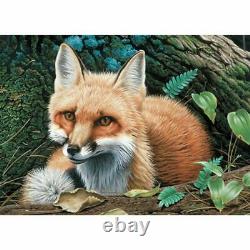 Fox Portrait Diamond Painting Animal Design In The Woods Embroidery Wall Display
