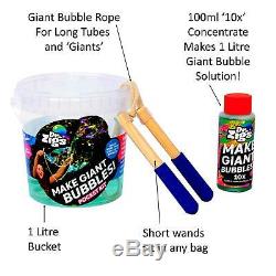 Giant Bubbles Pocket Kit Dr Zigs Original Outdoor Toy Educational Game Activity