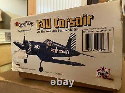 Great Planes F4u Corsair Rc Kit. 40 Size Bnib