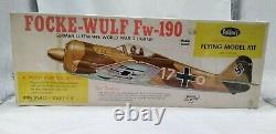Guillow's #406 German WWII Focke-Wulf Fw-190 Balsa Wood Flying Model Kit FS
