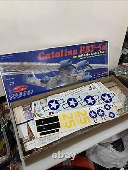 Guillows #2004 PBY-5A Catalina Balsa wood Airplane Kit. 99% New