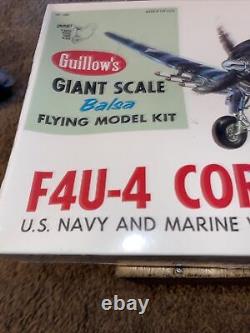 Guillows Giant Scale Balsa Flying Model Kit F4U-4 Corsair Unassembled Sealed Kit