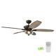 HDC Connor 54 LED Bronze Dual-Mount Ceiling Fan with Light Kit-Remote Control