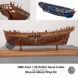 HMS Alert 1777 Wooden Model Ship 148 520mm Model Ship Kit