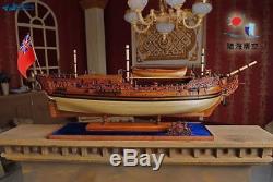 HMY Royal Caroline Scale 1/30 54.7 Wood Model Ship Kit Wood Sailboat