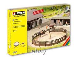 HO Scale Buildings 66717 micro-motion Riding Arena with Horseboxes Kit