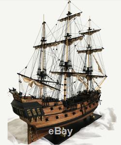 Handmade Ship 32 inch Wooden Sailing Boat Model Kit Ships wood models DIY NEW