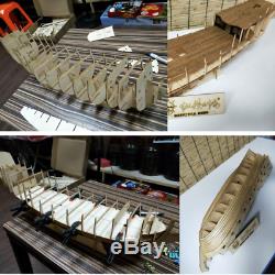 Handmade Ship 32 inch Wooden Sailing Boat Model Kit Ships wood models DIY NEW