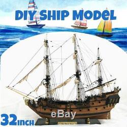 Handmade Ship 32 inch Wooden Sailing Boat Model Kit Ships wood models New Diy