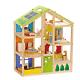 Hape All Season Wooden Dollhouse with 6 Rooms, Wooden Furniture, Ages 3+ Years