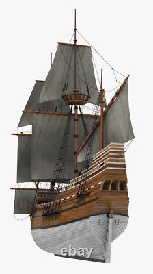 Hobby Mayflower Sailling Vessel Scale 1/50 31 788mm Wood Model Ship Kit