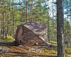 Hot Tent with Wood Stove Heater for Camping Fishing in Cold Weather 4 Season Kit