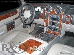 Hummer H2 Wood Dash Kit. Fits 2003-2007 Includes 31 Pcs With Door Panels