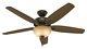 Hunter 56 Ceiling Fan with a Bowl Light Kit and Toffee Glass in New Bronze