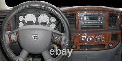 Interior Burl Wood Dash Trim Kit Set For Dodge Ram 1500 2500 3500 2006 2007 2008