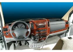 Interior Dash Trim Wood Kit 40pcs For Mercedes W901 Sprinter 1995-2006