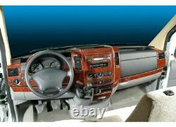 Interior Dash Trim Wood Kit 40pcs Mercedes W901 Sprinter 1995-2006 Rhd