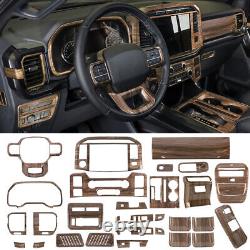 Interior Decor Trim Cover Full Kit For Ford F150 21+ Accessories 29pc Wood Grain