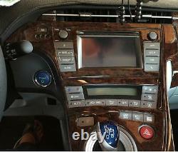 Interior Wood Dash Trim Kit Set For Toyota Prius 2010 2011 2012 2013 2014 2015