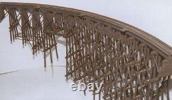JV Models Curved Wood Trestle - Wood Kit O