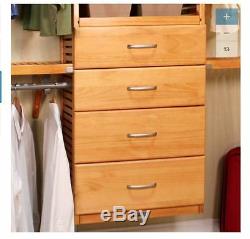 John Louis Home 10-ft x 96-ft Wood Closet Kit Organizer Shelf System Shelves NEW