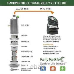 KELLY KETTLE ULTIMATE SCOUT KIT Wood Stove Backpacking, Scouts, Camping
