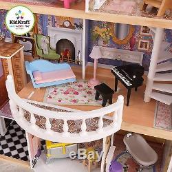 Kidkraft Magnolia Mansion, Wooden Dollhouse with Lift fits Barbie Dolls