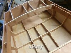 Kids wooden boat frame. Ready to assemble plywood kit