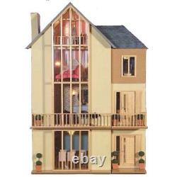 Lake View Dolls House Modern Unpainted Flat Pack Kit 112 Scale