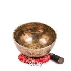 Large Tibetan Singing Bowl, Buddhist Monk Bowl, Healing Crucible, Decorative