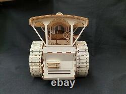 Laser Cut Wooden Showman/Farm Traction Engine 3D Model/Puzzle Kit