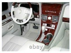 Lincoln Mks Fit 2013 2018 New Style Set Interior Auto Burl Wood Dash Trim Kit