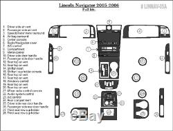 Lincoln Navigator Set Fits 2005 2006 New Style Interior Wood Dash Trim Kit 28pcs