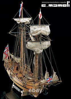 MAMOLI Shooner HALIFAX 1774 wood ship kit model NEW MIB
