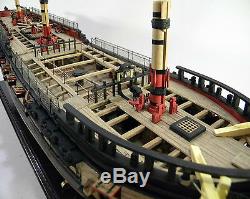 MODEL SHIPWAYS US Frigate Essex admiralty wood ship model kit NEW planked