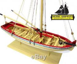 MODEL SHIPWAYS WOOD-PLANKED LONGBOAT KIT WithTOOLS, PAINTS, & GLUE, ONLY $99.99