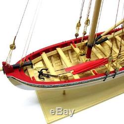 MODEL SHIPWAYS WOOD-PLANKED LONGBOAT KIT WithTOOLS, PAINTS, & GLUE, ONLY $99.99