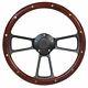 Mahogany Steering Wheel Complete Billet Kit for 1969 Ford Truck F100 F250