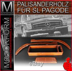 Mercedes SL W113 Pagode 230SL 250SL 280SL Holzsatz 4-teilig wood kit Holz NEU