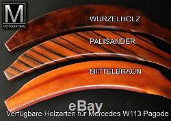 Mercedes SL W113 Pagode Wurzelholz Holzsatz 4 teilig wood kit Holz 113 Pagoda