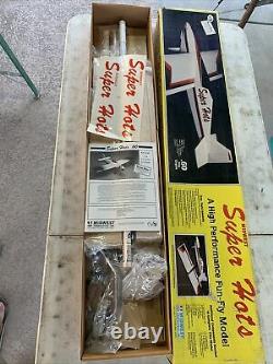 Midwest Super Hots Balsa Wood R/C plane Kit New In Box. 60 Size