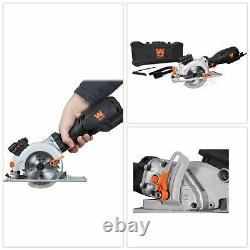 Mini Compact Circular Saw Laser Guide 4 1/2 Carrying Case Roto Cutter Tool Kit