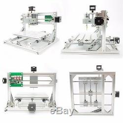 Mini DIY CNC 2418+ with ER11 Router Kit Wood Carving Engraving PCB Milling Machine