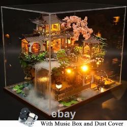 Miniature Building Kit DIY Wooden Doll Houses Furniture Toys For Girls Xmas Gift