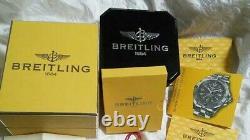 NEW Breitling Empty Watch Box Yellow Box With Full Paper Kit