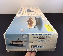 NEW Midwest Products The Fantail Launch II Boat Kit #958 Wood Model Open Box USA