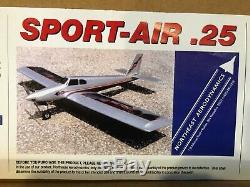 NEW Northeast Aerodynamics Sport-Air. 25 RC Airplane Kit