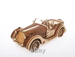NEW UGEARS Mechanical 3D Puzzle Wooden ROADSTER VM-01 Model for self-assembly