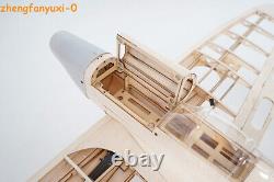 NEW WWII Spitfire Fighter RC Model Aircraft Balsa Wood KIT Skin Hardware Parts